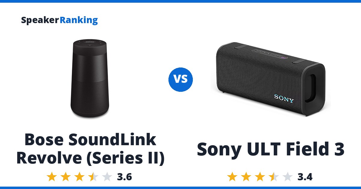 Bose SoundLink Revolve (Series II) vs Sony ULT Field 3