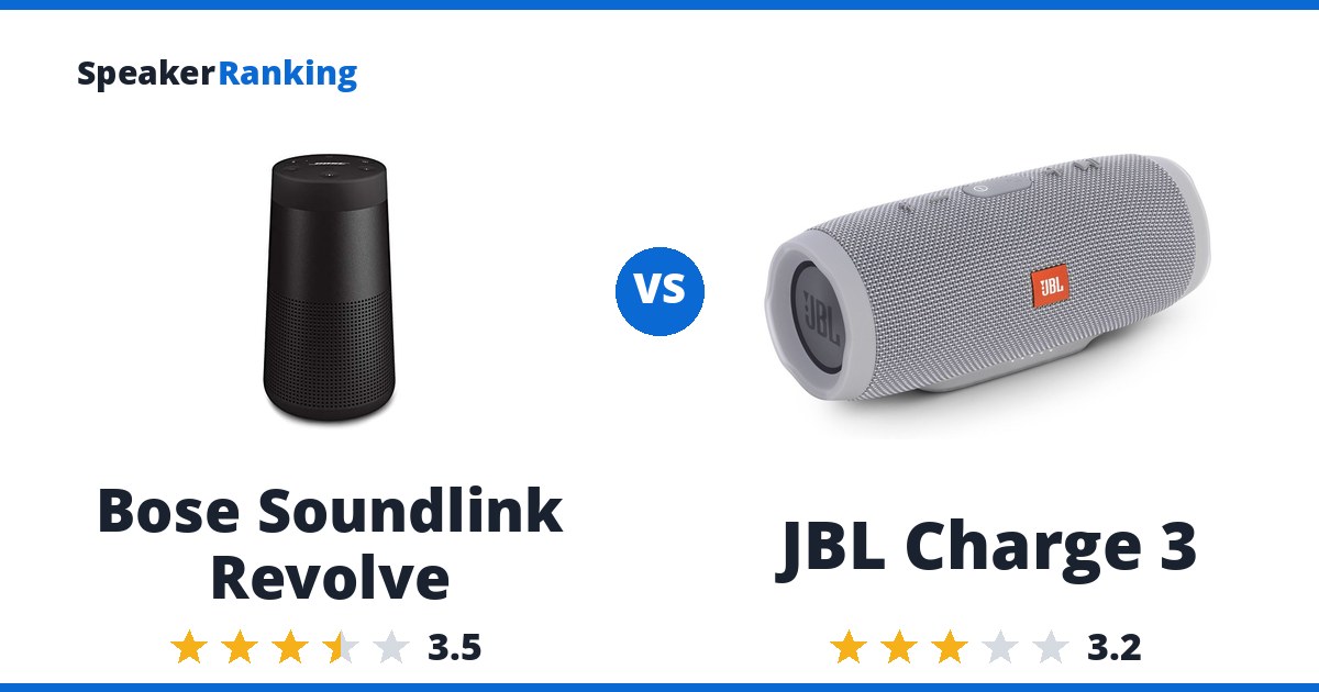 Bose Soundlink Revolve vs JBL Charge 3