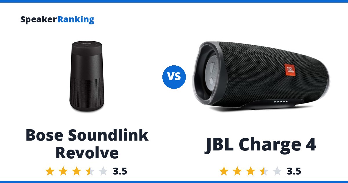 Bose Soundlink Revolve vs JBL Charge 4