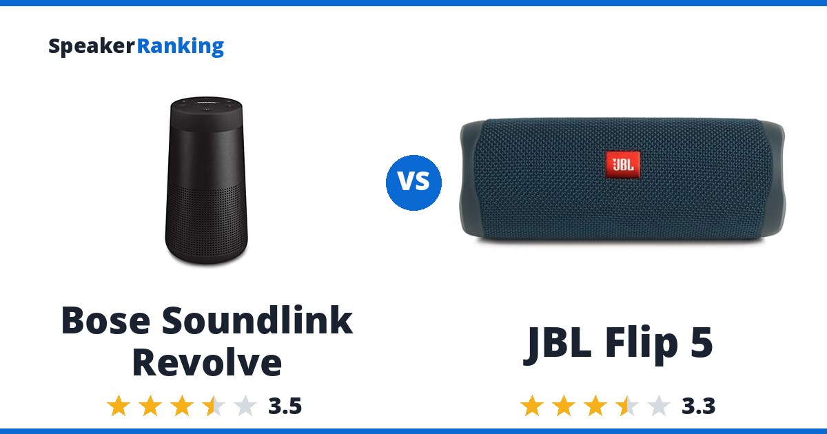 Bose Soundlink Revolve vs JBL Flip 5