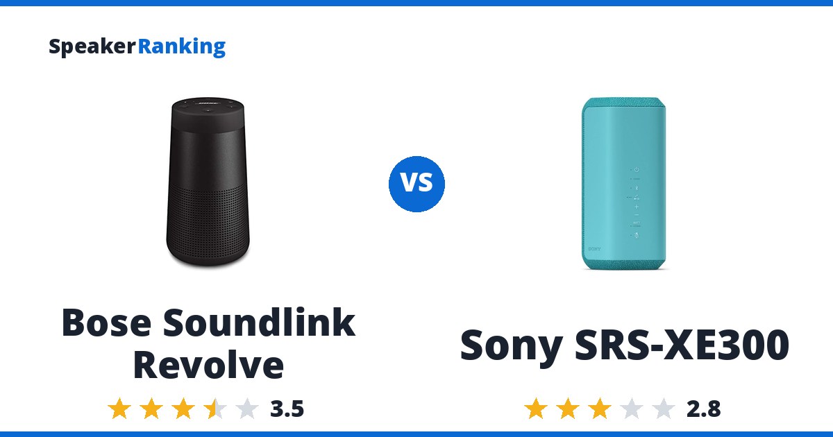 Bose Soundlink Revolve vs Sony SRS-XE300