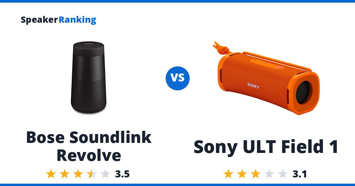 Bose Soundlink Revolve vs Sony ULT Field 1