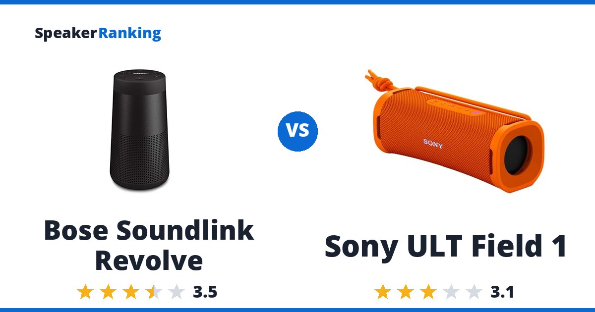 Bose Soundlink Revolve vs Sony ULT Field 1