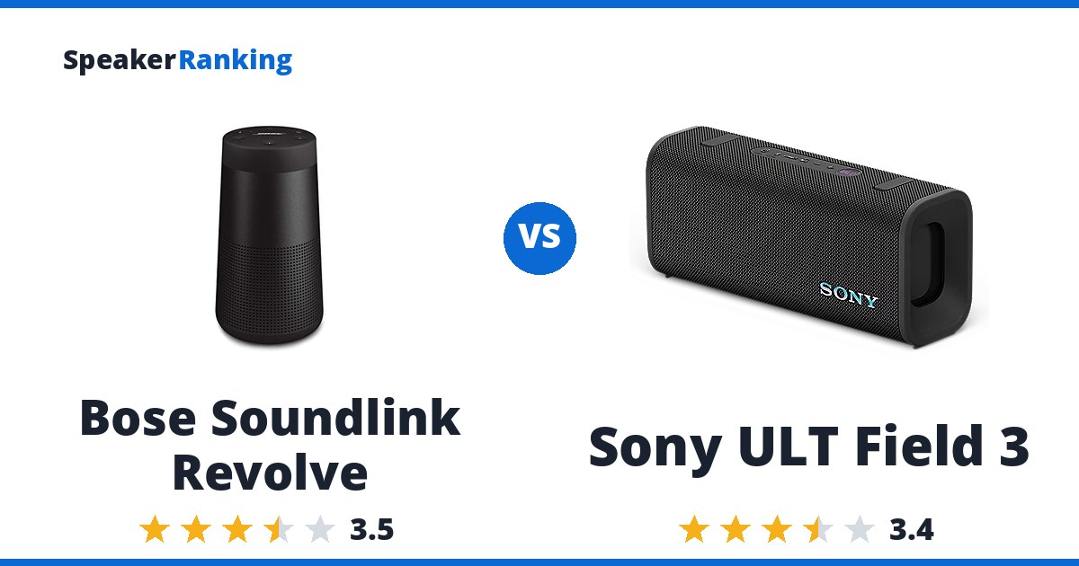 Bose Soundlink Revolve vs Sony ULT Field 3