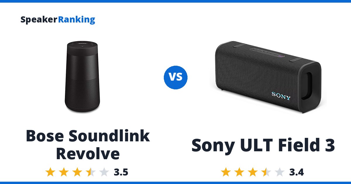 Bose Soundlink Revolve vs Sony ULT Field 3