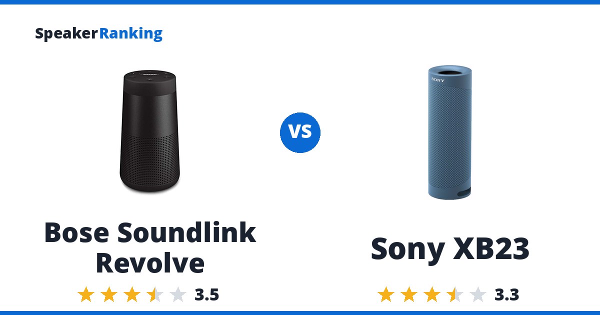 Bose Soundlink Revolve vs Sony XB23