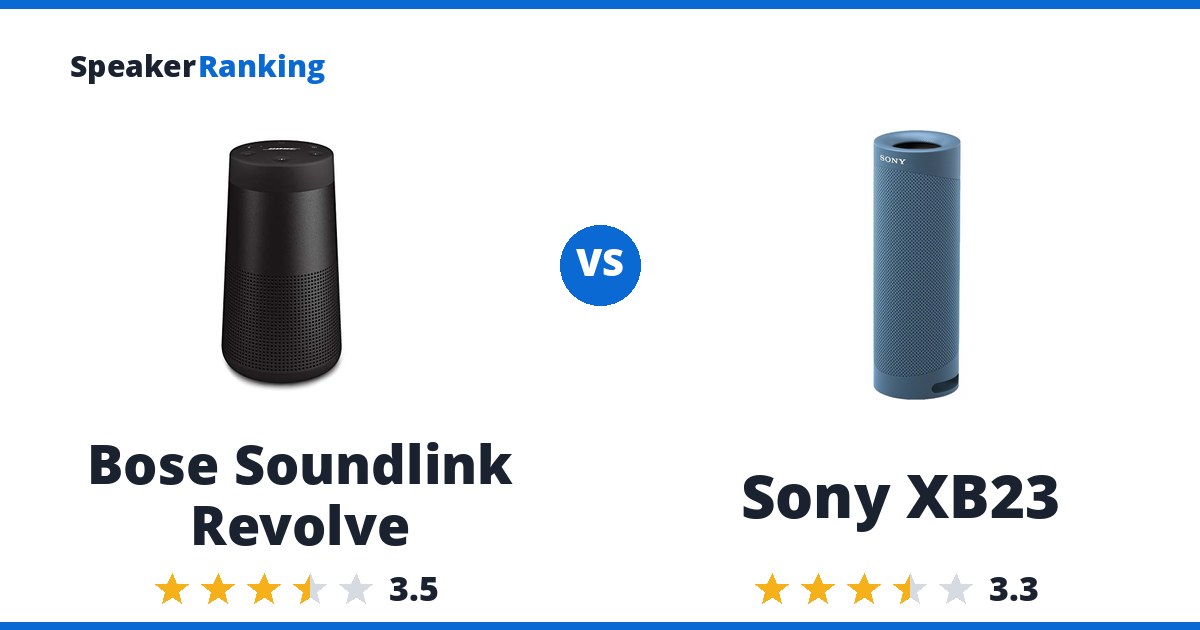 Bose Soundlink Revolve vs Sony XB23