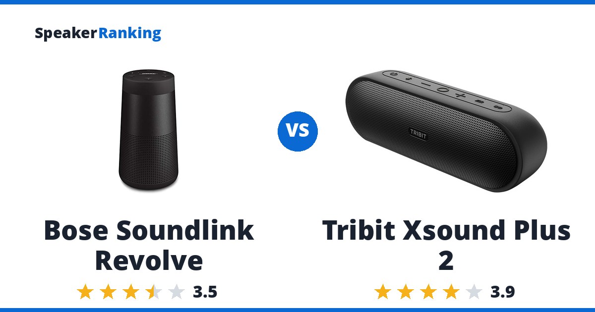 Bose Soundlink Revolve vs Tribit Xsound Plus 2