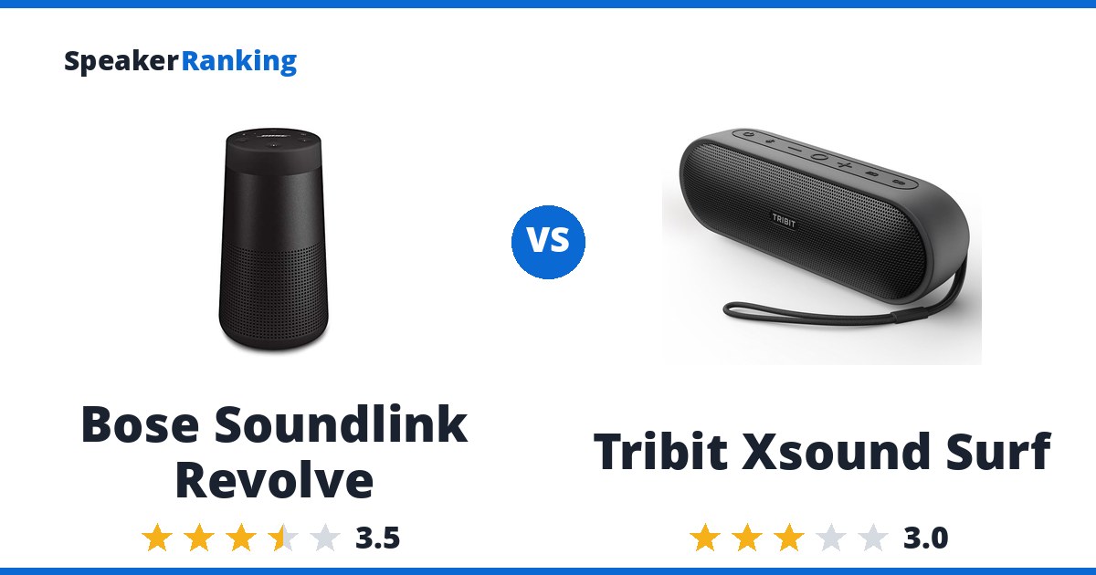 Bose Soundlink Revolve vs Tribit Xsound Surf