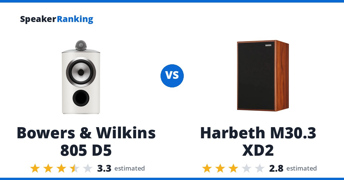 Bowers & Wilkins 805 D5 vs Harbeth M30.3 XD2