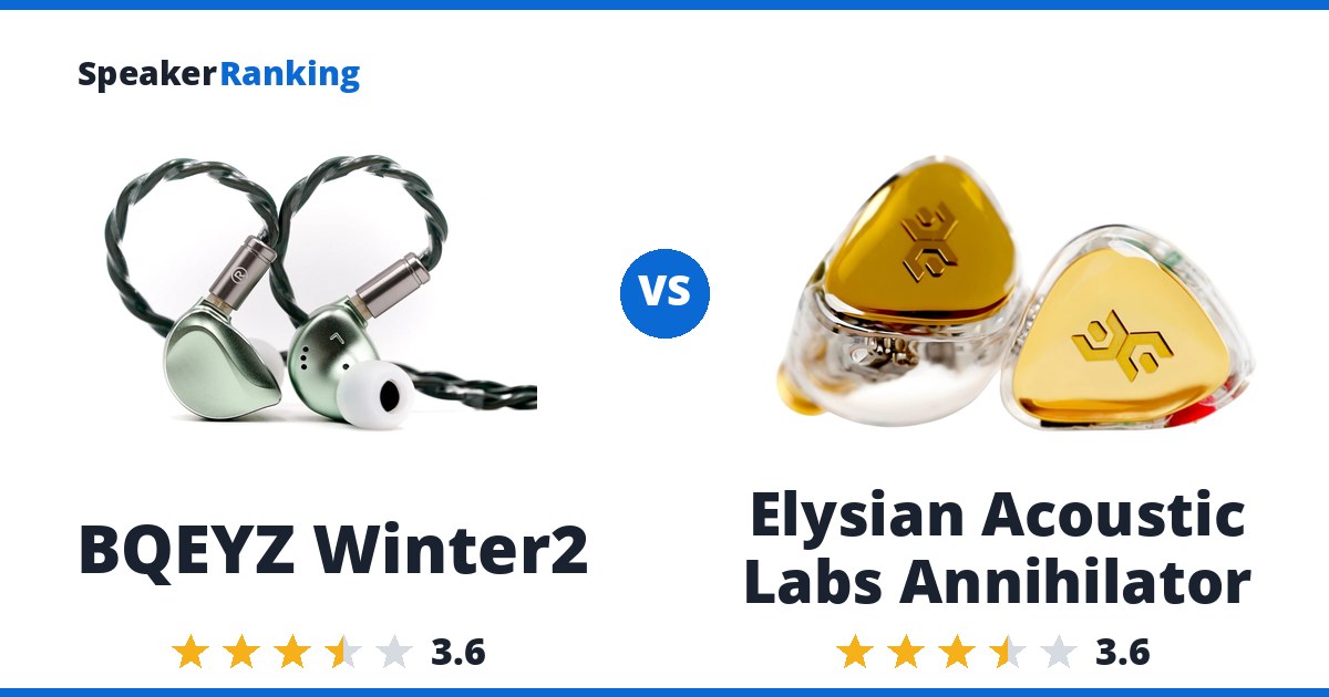BQEYZ Winter2 vs Elysian Acoustic Labs Annihilator