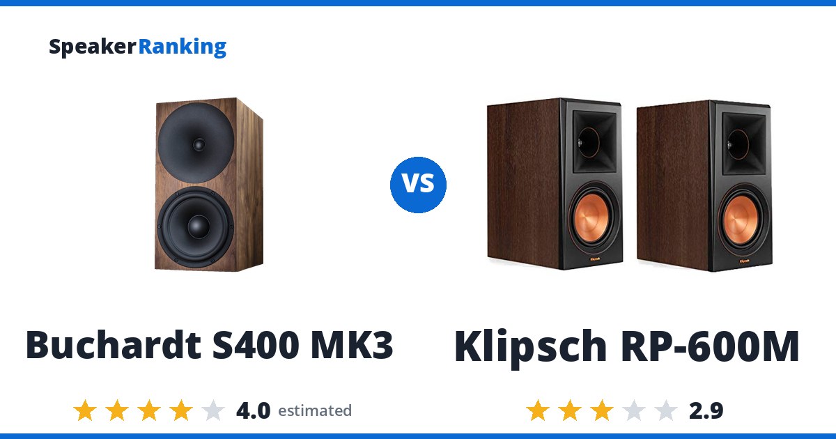 Buchardt S400 MK3 vs Klipsch RP-600M