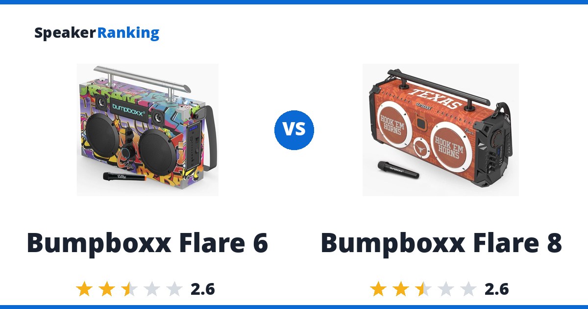 Bumpboxx Flare 6 vs Bumpboxx Flare 8