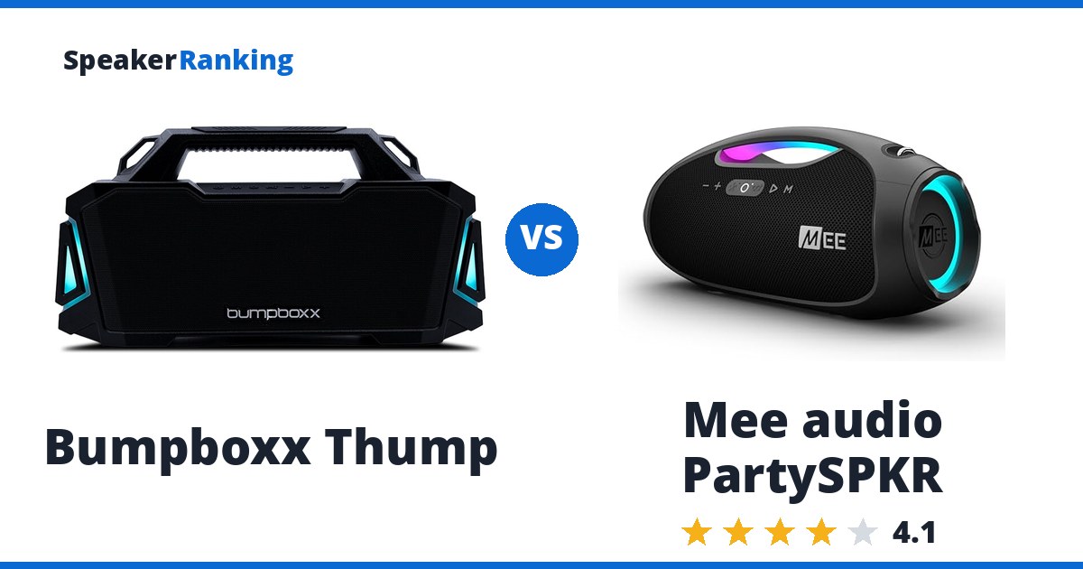 Bumpboxx Thump vs Mee audio PartySPKR