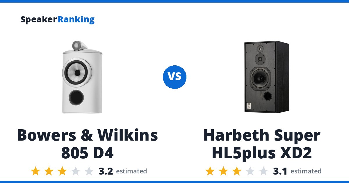 Bowers & Wilkins 805 D4 vs Harbeth Super HL5plus XD2