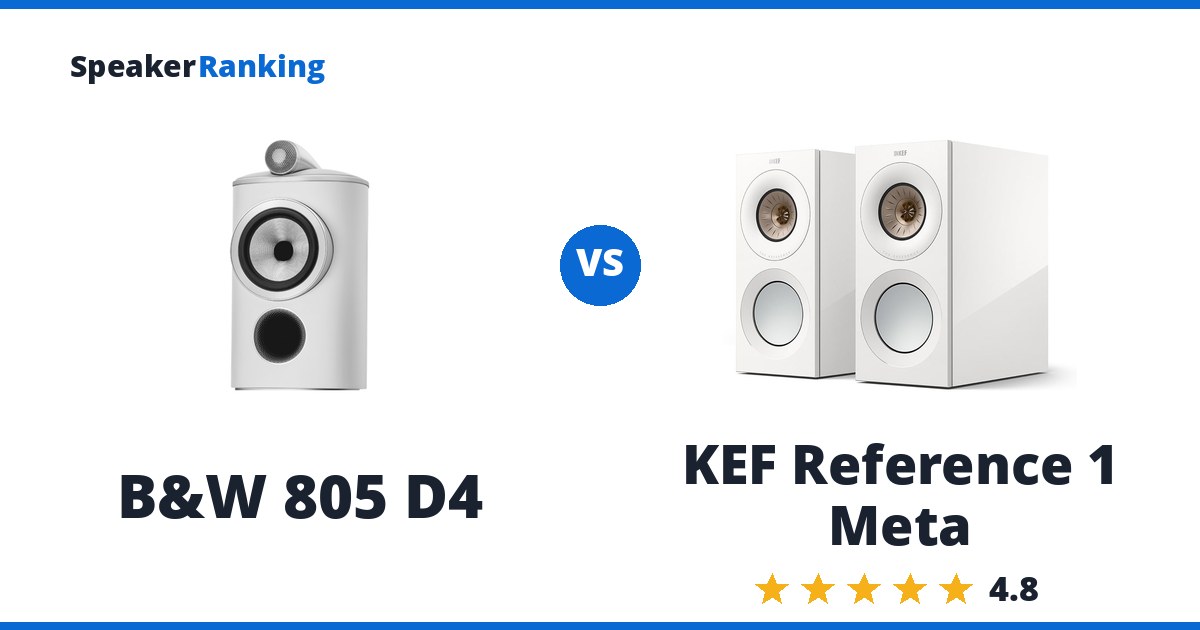 B&W 805 D4 vs KEF Reference 1 Meta