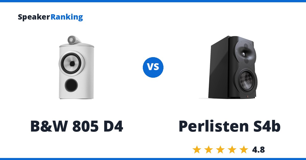 B&W 805 D4 vs Perlisten S4b