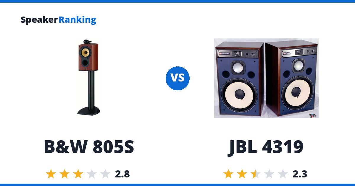 B&W 805S vs JBL 4319