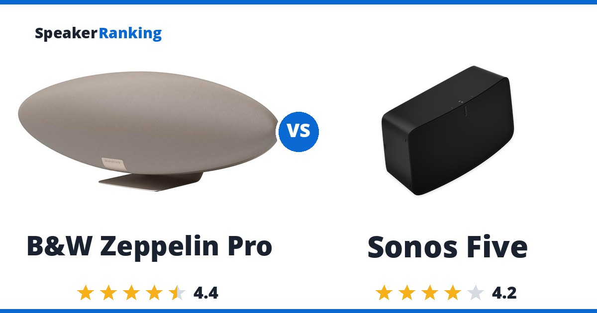 B&W Zeppelin Pro vs Sonos Five
