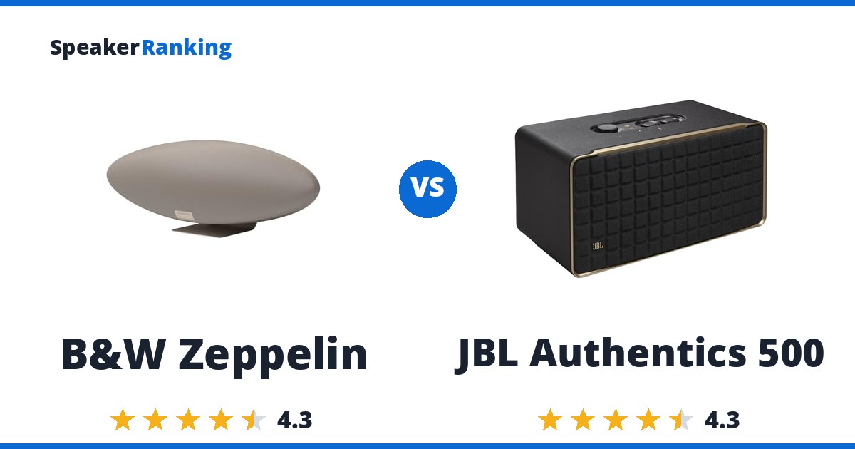 B&W Zeppelin vs JBL Authentics 500