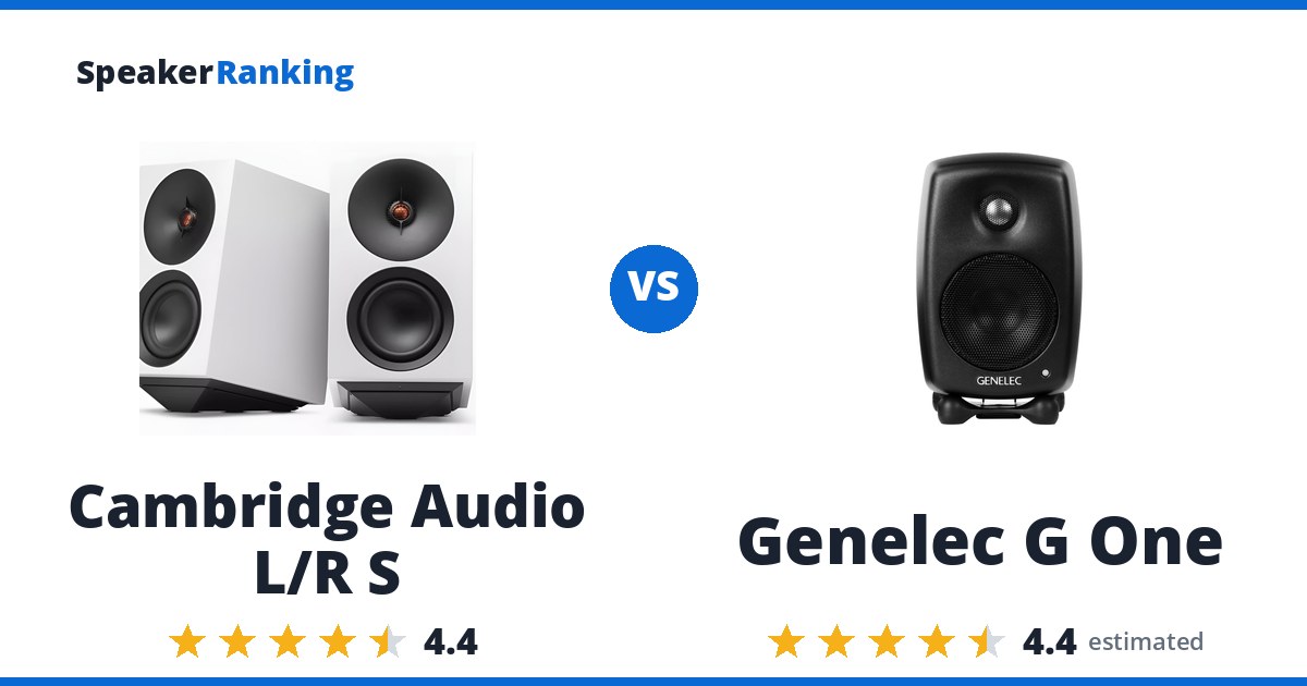 Cambridge Audio L/R S vs Genelec G One