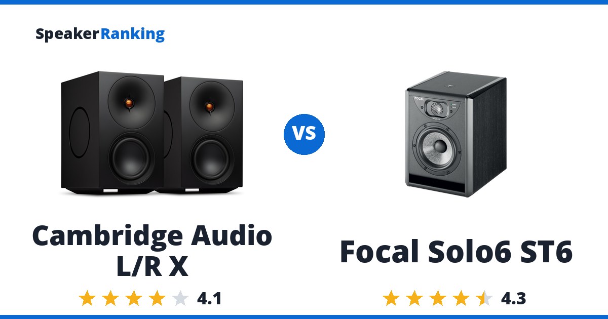 Cambridge Audio L/R X vs Focal Solo6 ST6