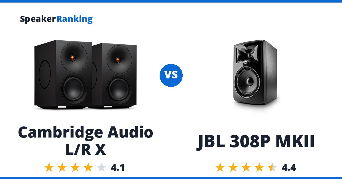 Cambridge Audio L/R X vs JBL 308P MKII