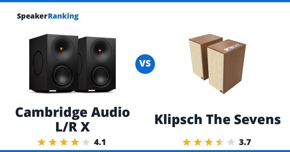 Cambridge Audio L/R X vs Klipsch The Sevens