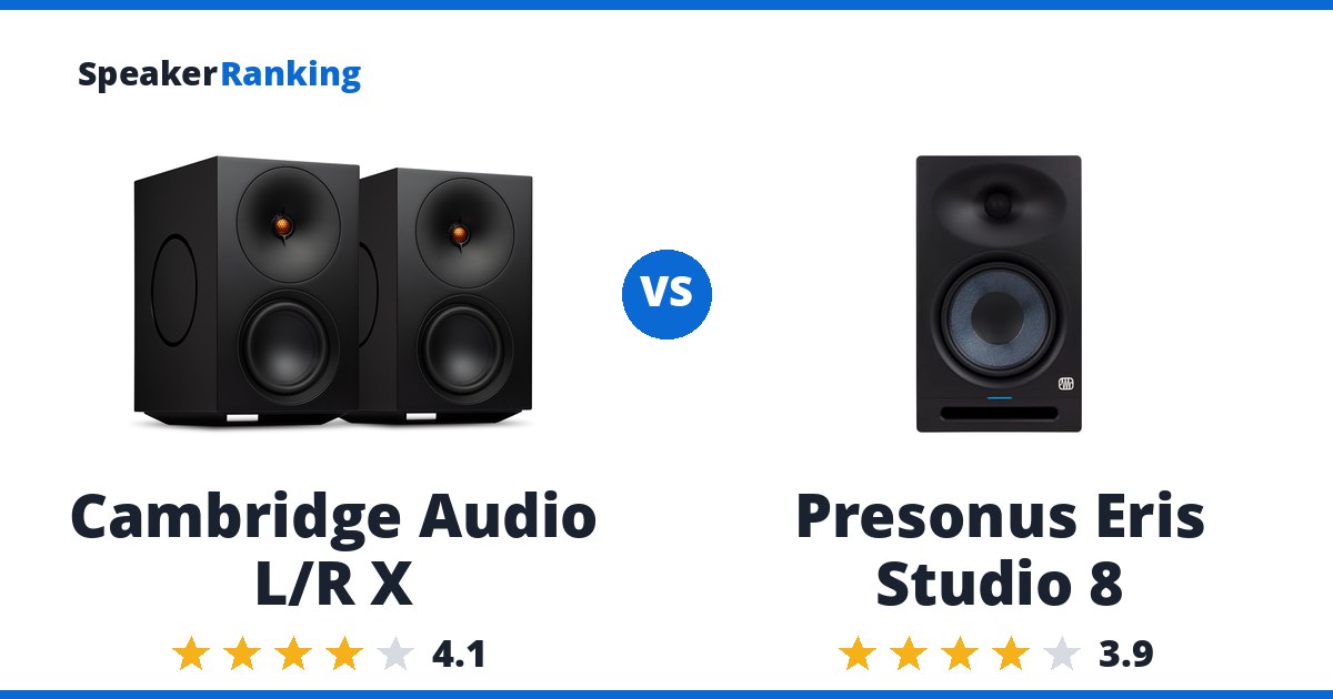 Cambridge Audio L/R X vs Presonus Eris Studio 8