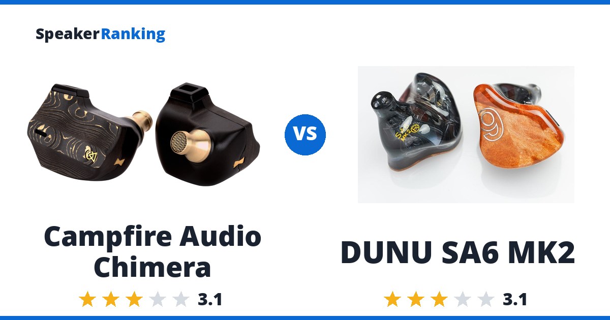 Campfire Audio Chimera vs DUNU SA6 MK2