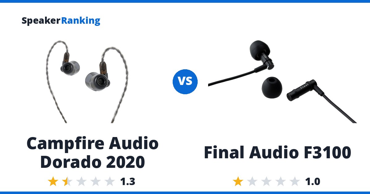 Campfire Audio Dorado 2020 vs Final Audio F3100