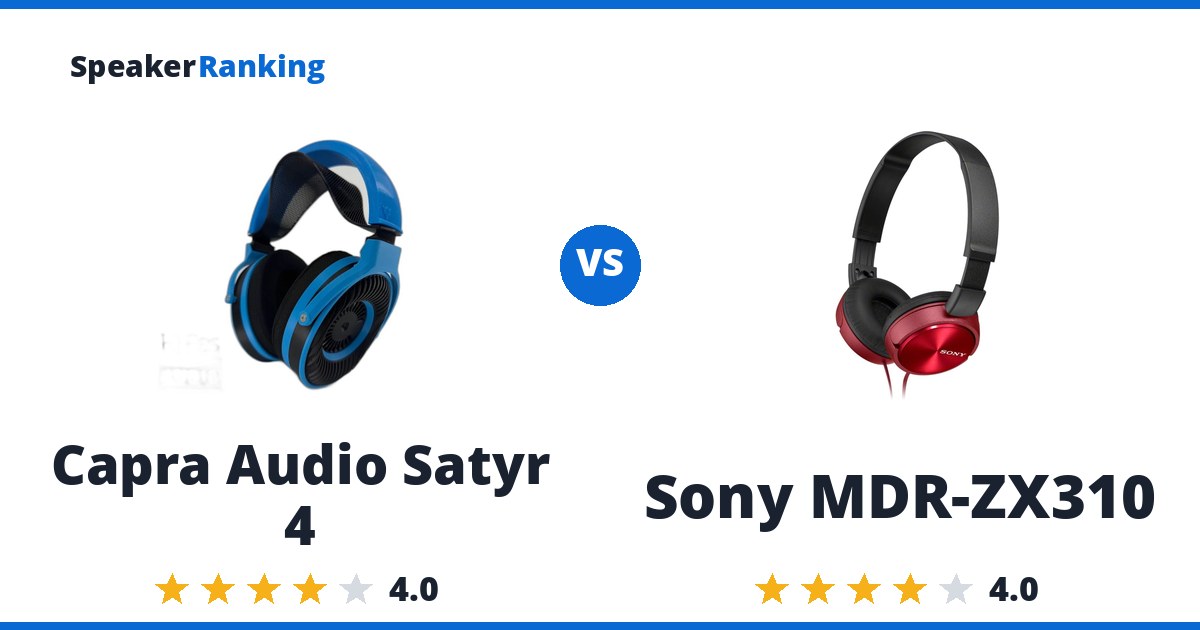 Capra Audio Satyr 4 vs Sony MDR-ZX310