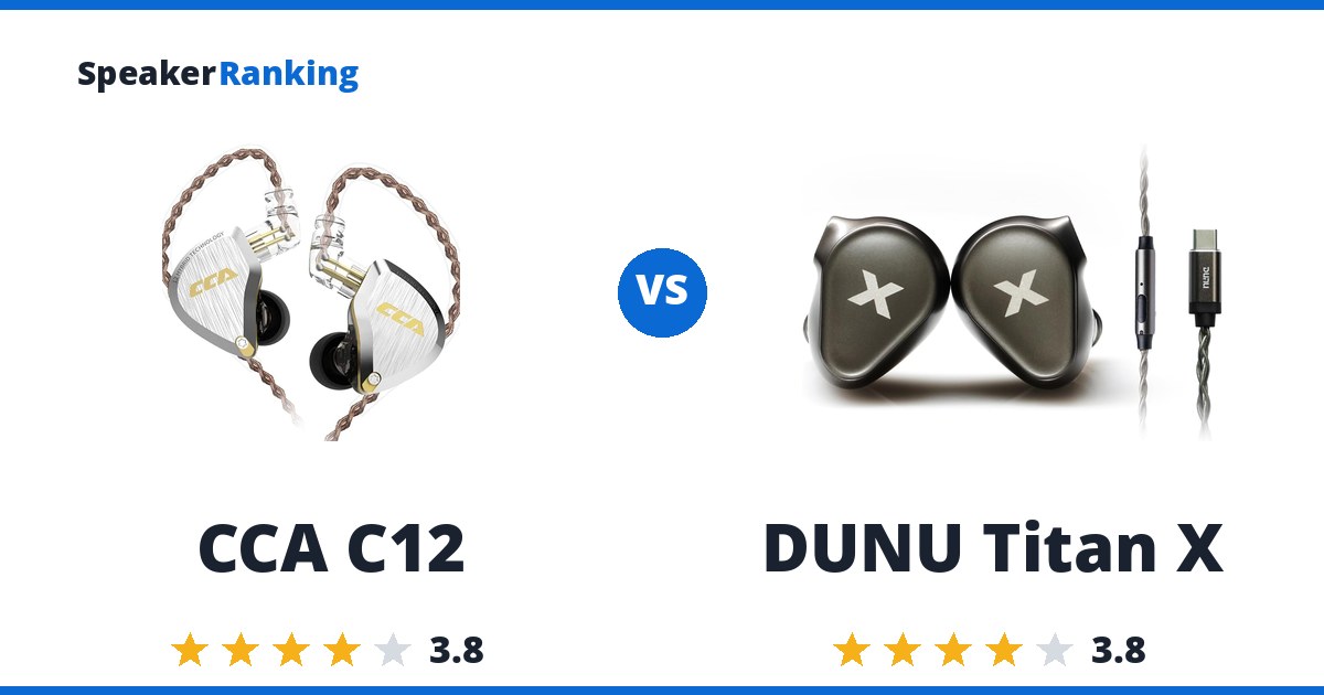 CCA C12 vs DUNU Titan X