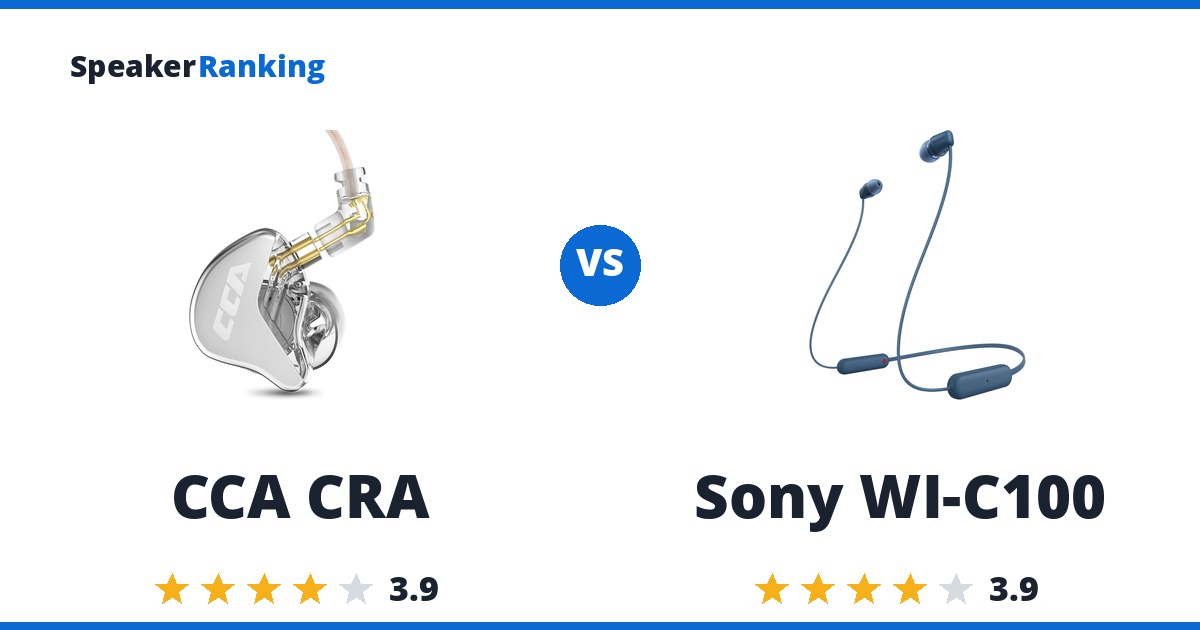 CCA CRA vs Sony WI-C100