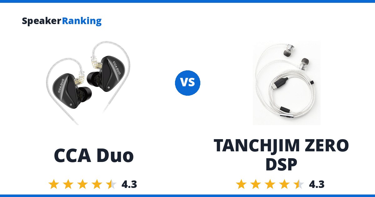 CCA Duo vs TANCHJIM ZERO DSP