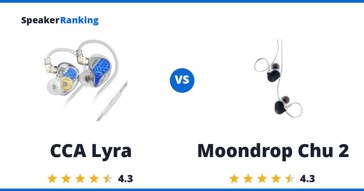 CCA Lyra vs Moondrop Chu 2