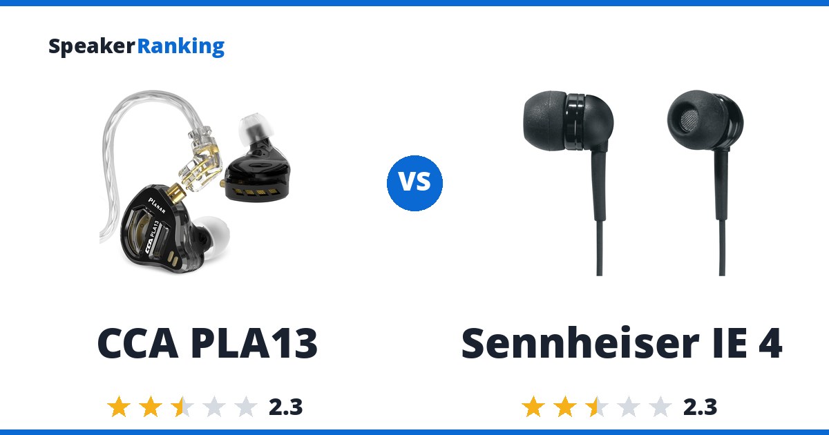 CCA PLA13 vs Sennheiser IE 4