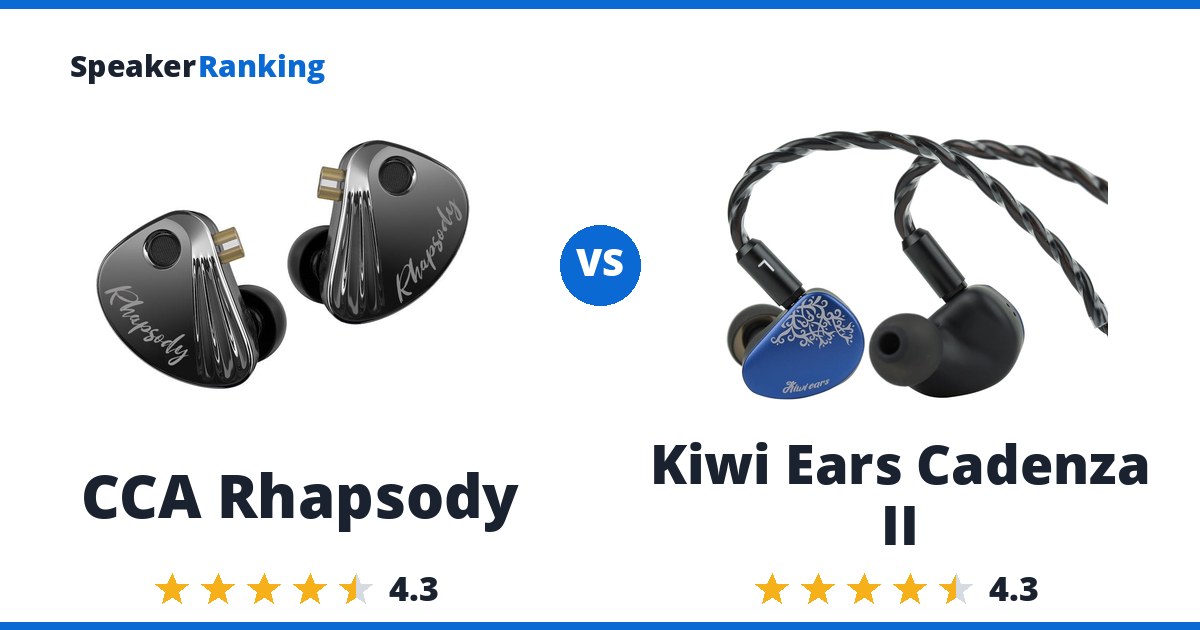 CCA Rhapsody vs Kiwi Ears Cadenza II
