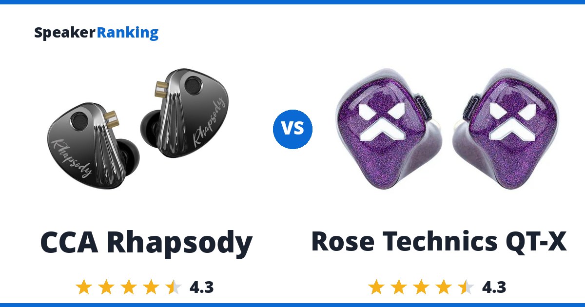 CCA Rhapsody vs Rose Technics QT-X