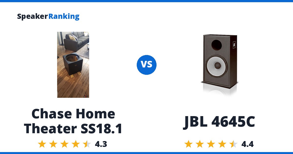 Chase Home Theater SS18.1 vs JBL 4645C