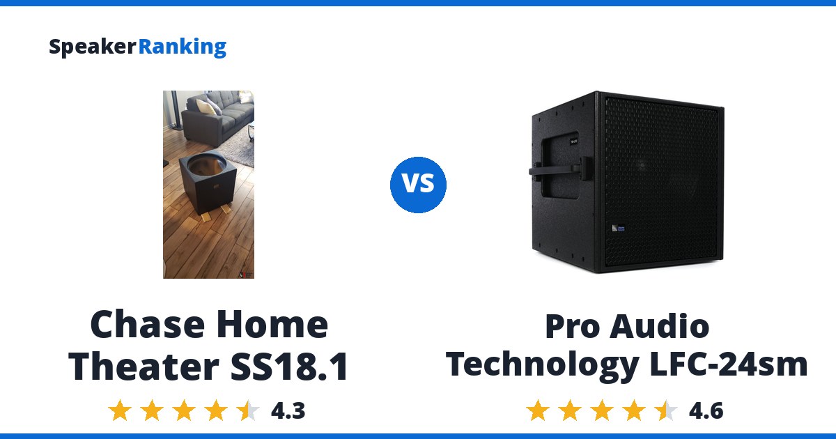 Chase Home Theater SS18.1 vs Pro Audio Technology LFC-24sm
