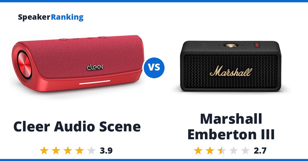 Cleer Audio Scene vs Marshall Emberton III