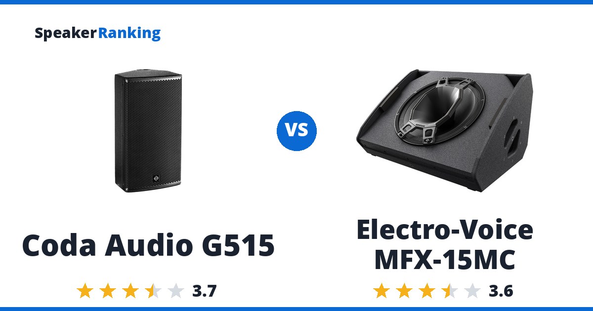 Coda Audio G515 vs Electro-Voice MFX-15MC