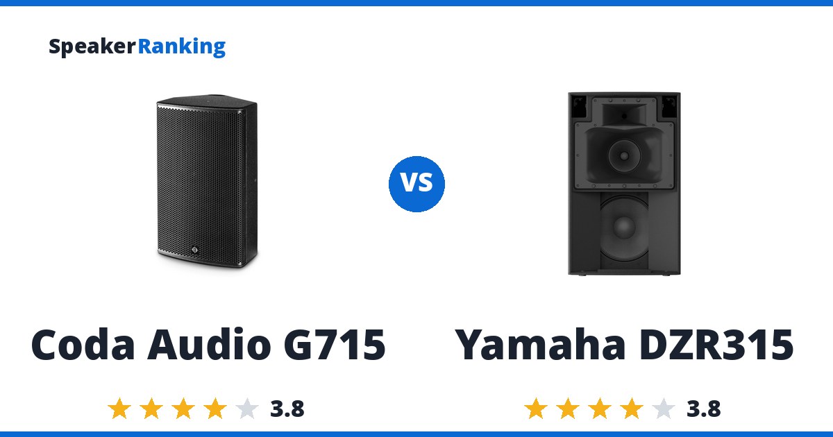 Coda Audio G715 vs Yamaha DZR315