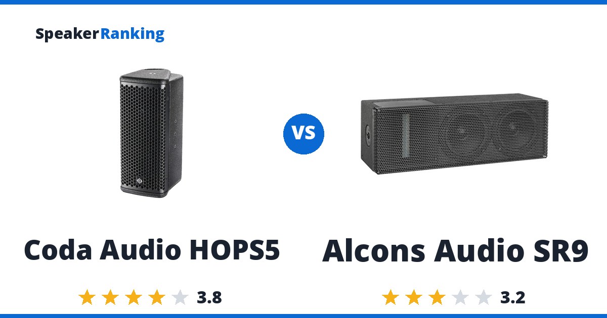 Coda Audio HOPS5 vs Alcons Audio SR9