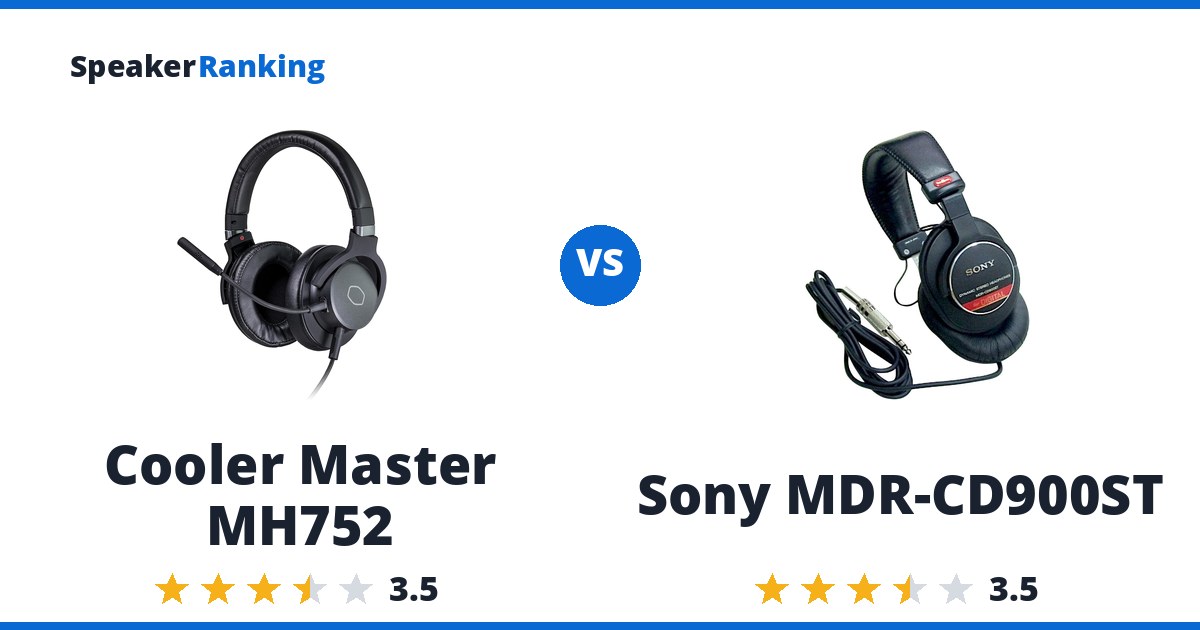 Cooler Master MH752 vs Sony MDR-CD900ST