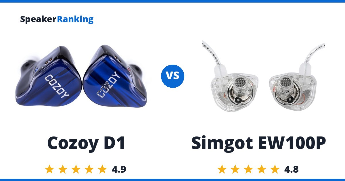 Cozoy D1 vs Simgot EW100P