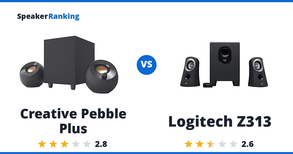 Creative Pebble Plus vs Logitech Z313
