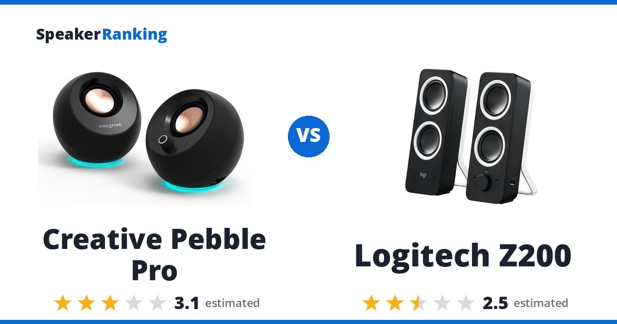 Creative Pebble Pro vs Logitech Z200