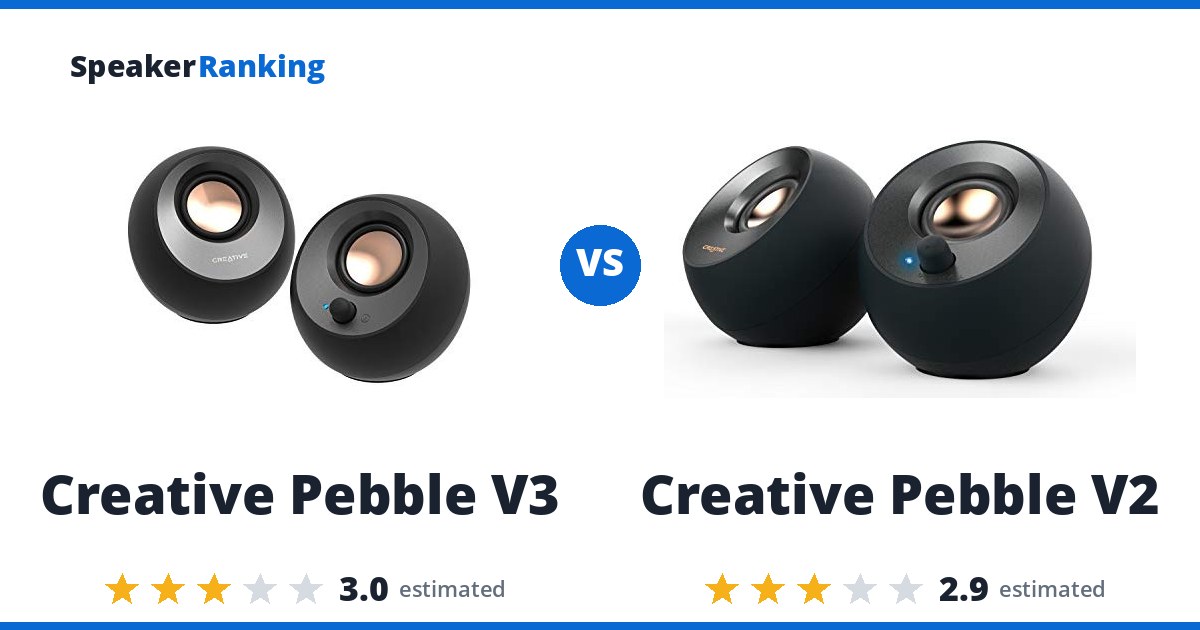 Creative Pebble V3 vs Creative Pebble V2